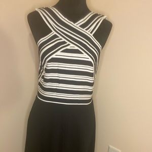 Anthropologie Maeve Black White Bandage Dress
